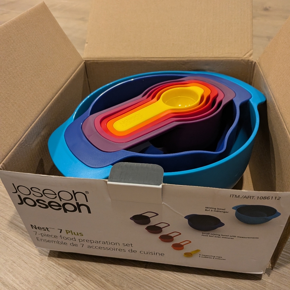Joseph Joseph Nest 7 Plus Food Preparation Set - NEW In Box!
